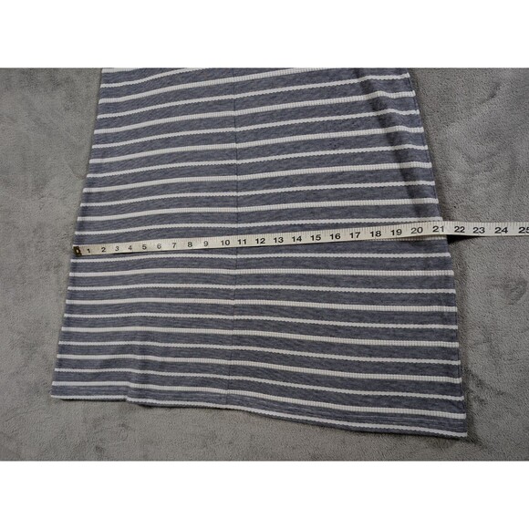 Sail to Sable STS Dress Womens M Blue White Stripe Preppy Coastal Knit Zip - Picture 10 of 11